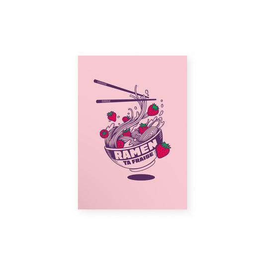 RAMEN TA FRAISE - POSTCARD